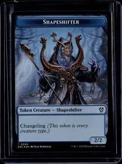 Shapeshifter 4 / Zombie 3 - Token - Foil - DRC - NM - MTG Magic the Gathering - Image 1