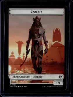 Shapeshifter 4 / Zombie 3 - Token - Foil - DRC - NM - MTG Magic the Gathering - Image 2