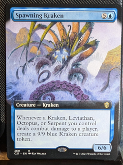 Spawning Kraken (Extended Art) - Commander 2021 - Image 1