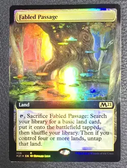 MTG Fabled Passage Extended Art 2021 Core Set Foil Magic M21 - Image 1