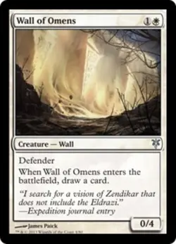 1x Wall of Omens NM-Mint, English Duel Decks: Sorin vs Tibalt MTG Magic - Image 1