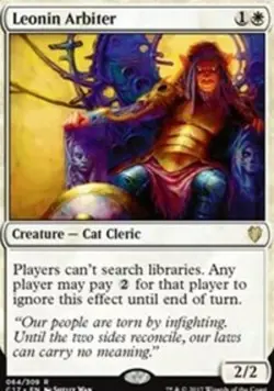 1x Leonin Arbiter NM-Mint, English Commander 2017 MTG Magic - Image 1