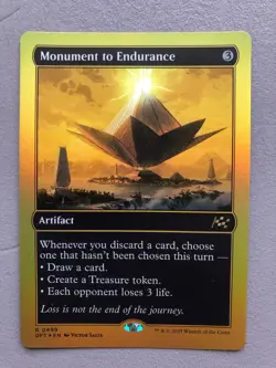 Mtg Carte Magic Aetherdrift Monument to Endurance First Place FOIL NM - Image 1