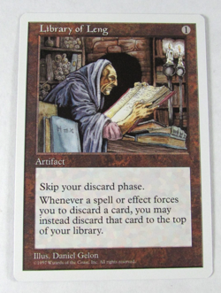 MAGIC THE GATHERING 5th EDITION LIBRARY OF LENG NM ENGLISH MTG - Image 1