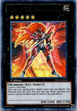 Number 12: Crimson Shadow Armor Ninja ORCS-EN042 1st Edition Ultra Rare LP - Image 1