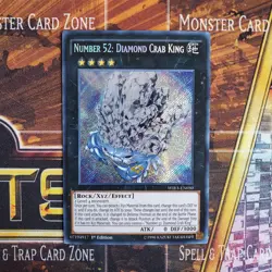 1x Number 52: Diamond Crab King - Secret Rare - WIRA-EN050 - 1st Ed - LP - Image 1