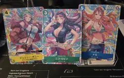 3 Card Promo Nami Robin Bonny ONE PIECE Card Game Heroines Edition NM - Image 1