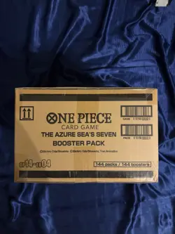 One Piece The Azure Sea's Seven OP-14-EB04 Sleeved Booster Case 144 Packs Sealed - Image 4