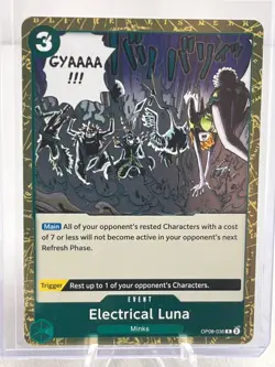 One Piece Electrical Luna Green Rare OP08-036 - Image 1