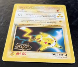 Pikachu #4 Black Star Promo 1999 WOTC WB 1st First Movie Pokemon Card nm - Image 4