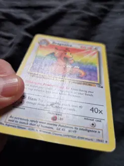 DRAGONITE 19/62 Pokemon Fossil Set Card Vintage - Image 2