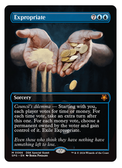 MTG - 1 x Borderless, Expropriate - Mythic - DSK Special Guest (SPG) - M/NM - Image 1