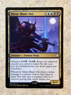 MTG NM Silent-Blade Oni [Commander 2018] - Image 1
