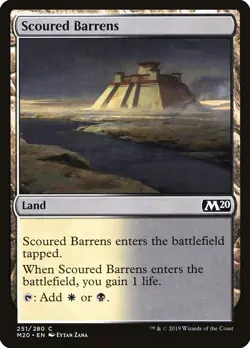 Scoured Barrens (251) Core Set 2020 M20 MTG Magic - Image 1