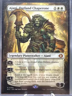 Ajani, Outland Chaperone (Borderless) Lorwyn Eclipsed Regular MTG - Image 2