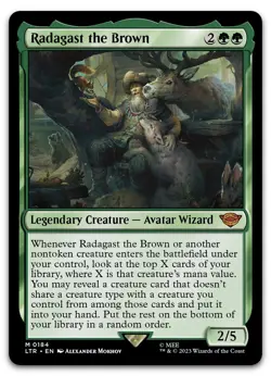 Radagast the Brown #184 (NM) Lord of the Rings LTR Magic MTG - Image 1