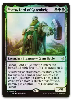 Yorvo, Lord of Garenbrig #185 (Foil) (NM) Throne of Eldraine ELD Magic MTG - Image 1