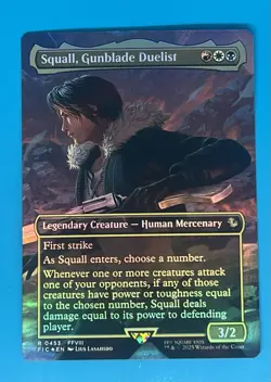 2025 Final Fantasy Mtg Squall, Gunblade Duelist 453 Extended Art Foil - Image 1