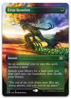 Crop Rotation (Borderless) #349 (Foil) (NM) Double Masters 2XM Magic MTG - Image 1