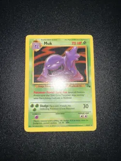 Pokemon TCG Muk 28/62 Fossil Regular Rare LP/MP - Image 1