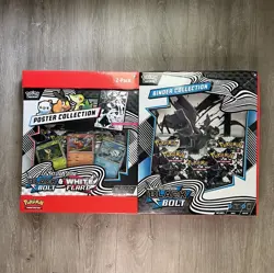 Pokemon Black Bolt & White Flare Binder + Poster Collection Sam's Club Bundles - Image 1