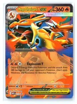 POKEMON MEGA CHARIZARD Y EX - 030 030 ME: MEGA EVOLUTION PROMO NM/M - Image 1