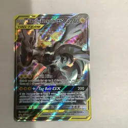 Pokemon Pikachu & Zekrom GX TAG TEAM Promo Holo SM168 SM 240HP - Image 1