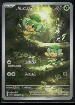 ✰ PANSAGE 089/086 ILLUSTRATION RARE BLACK BOLT POKEMON ✰ NM/M - Image 2