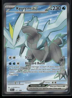 ✰ KYUREM EX 157/086 ULTRA RARE BLACK BOLT POKEMON ✰ NM/M - Image 2