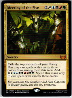Meeting of the Five - 202 - Streets of New Capenna - Magic MTG - NM - B3G1 - Image 1