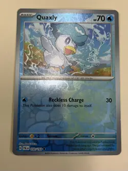 Quaxly 050/193 Reverse Holo Paldea Evolved Pokemon TCG NM - Image 1