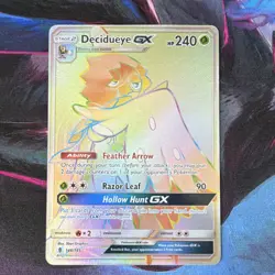 Pokemon Decidueye GX Full Art Secret Rare Holo Guardians Rising 146/145 - Image 1