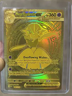 Pokemon Mega Evolutions Mega Gardevoir EX 187/132 Mega Hyper Rare Gold - Image 1