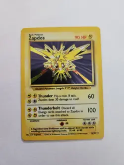 Zapdos 15/62 Fossil Holo Rare Unlimited 1999 WOTC Pokemon TCG LP Vintage - Image 3
