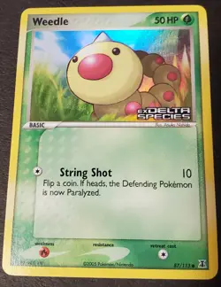 Weedle 87/113 Delta Species Reverse Holo | Pokemon TCG - Image 1