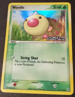 Weedle 87/113 Delta Species Reverse Holo | Pokemon TCG - Image 3