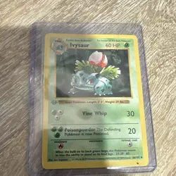 Pokemon Ivysaur Base Set Shadowless 1st Edition Uncommon 30/102 English - Image 1