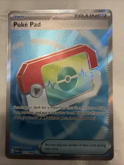 Pokemon Poke Pad 113/088 Full Art Ultra Rare Holo POR Set Trainer Item English - Image 1