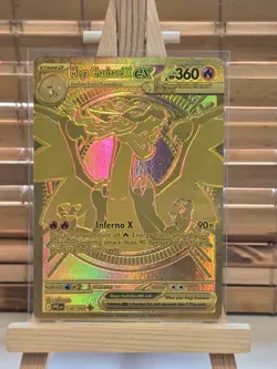 Mega Charizard EX 130/094 GOLD UR - PFL EN Phantasmal Pokemon - NM/M - Image 1