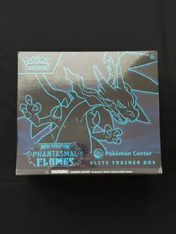 Pokemon TCG Phantasmal Flames Pokemon Center ETB Elite Trainer Box Ripped Seal - Image 1