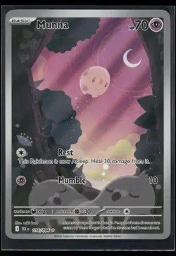 ✰ MUNNA 116/086 ILLUSTRATION RARE BLACK BOLT POKEMON ✰ NM/M - Image 2