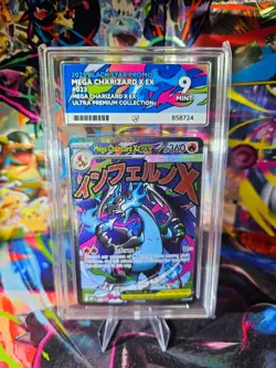 Mega Charizard X ex MEP 023 UPC. ACE 9. Promo Full Art Holo Pokemon Card - Image 1