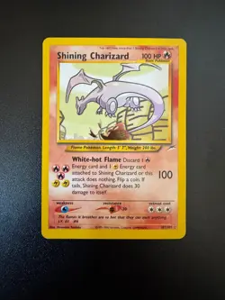 Pokemon Shining Charizard 107/105 Neo Destiny Holo Secret Rare English Card - Image 1