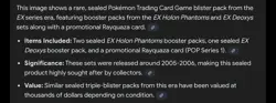Product: Pokemon Trading Card Game: EX Series Booster Blister Pack. Contents: Fe - Image 3