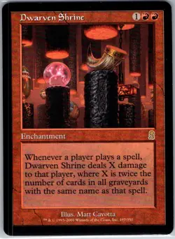 Dwarven Shrine - 187 - Odyssey - Magic MTG - NM - B3G1 - Image 1