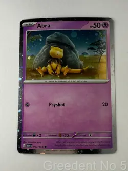 Abra 063/165 Holo Promo Miscellaneous Cards & Products Pokemon Near Mint - Image 1