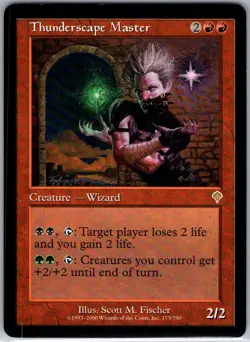 Thunderscape Master - 175 - Invasion - Magic MTG - NM - B3G1 - Image 1