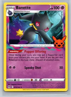 Banette #073/196 Trick or Trade BOOster 2023 Rare - Pokemon Cards AA6 - Image 1