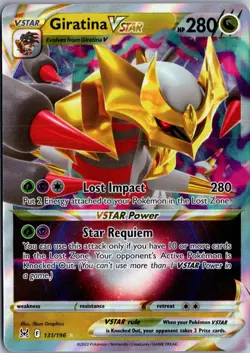 Giratina VSTAR Ultra Rare SWSH11: Lost Origin 131/196 NM Pokemon - Image 1