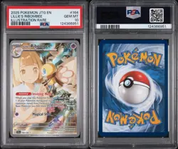 2025 POKEMON JTG EN-JOURNEY TOGETHER ILLUSTRATION RARE LILLIE'S RIBOMBEE PSA 10 - Image 3